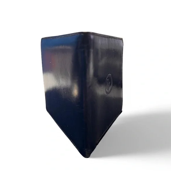 Vintage Dior Blue Calfskin Leather Bifold Wallet - Picture 2 of 5